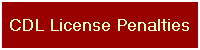 CDL License Penalties