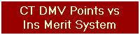 CT DMV Points vs
Ins Merit System