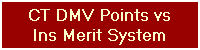 CT DMV Points vs
Ins Merit System